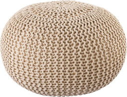 SVJ Poef - 45x45x30 cm - Kunststof - Beige