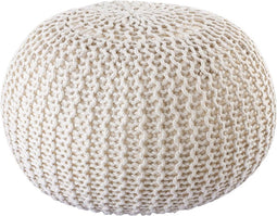 SVJ Poef - 45x45x30 cm - Kunststof - Wit