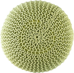 SVJ Poef - 55x55x37 cm - Kunststof - Geel