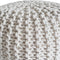 SVJ Poef Rond - 45 x 45 x 30 cm - Katoen - Wit