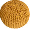 SVJ Poef Rond - 55 x 55 x 37 cm - Katoen - Geel