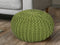 SVJ Poef Rond - 55 x 55 x 37 cm - Katoen - Lichtgroen