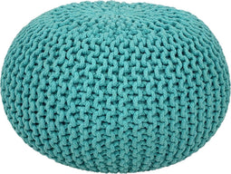 SVJ Poef Rond - 55 x 55 x 37 cm - Katoen - Mint