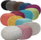 SVJ Poef Rond - 55 x 55 x 37 cm - Katoen - Rood