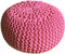 SVJ Poef Rond - 55 x 55 x 37 cm - Katoen - Roze
