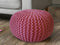 SVJ Poef Rond - 55 x 55 x 37 cm - Katoen - Roze
