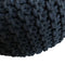 SVJ Poef Rond - 55 x 55 x 37 cm - Katoen - Zwart