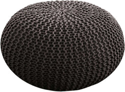 SVJ Poef Rond - 55 x 55 x 37 cm - Kunststof - Bruin