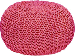 SVJ Poef Rond - 55 x 55 x 37 cm - Kunststof - Roze