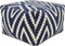 SVJ Poef Vierkant - 55 x 55 x 37 cm - Katoen - Blauw