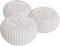 SVJ Poefs Rond - 55 x 55 x 37 cm - Katoen - Beige - Set van 3