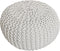SVJ Poefs Rond - 55 x 55 x 37 cm - Katoen - Beige - Set van 3