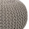 SVJ Poefs Rond - 55 x 55 x 37 cm - Katoen - Beige - Set van 3