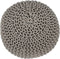 SVJ Poefs Rond - 55 x 55 x 37 cm - Katoen - Beige - Set van 3