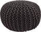 SVJ Poefs Rond - 55 x 55 x 37 cm - Katoen - Grijs - Set van 2