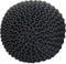 SVJ Poefs Rond - 55 x 55 x 37 cm - Katoen - Grijs - Set van 2