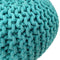 SVJ Poefs Rond - 55 x 55 x 37 cm - Katoen - Mint - Set van 2