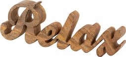 SVJ 'Relax'' Decoratief - 3x28x9 cm - Mango Hout - Naturel