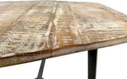 SVJ Salontafel 6-hoek - 56x73x45 cm - Metaal - Zwart/Wit - Set van 2