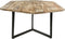 SVJ Salontafel 6-hoek - 56x73x45 cm - Metaal - Zwart/Wit - Set van 2