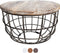 SVJ Salontafel Rond - 55 x 55 x 37 cm - Metaal - Zwart