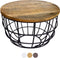 SVJ Salontafel Rond - 55 x 55 x 37 cm - Metaal - Zwart
