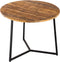 SVJ Salontafel Rond - 56 x 56 x 45 cm - Metaal - Zwart/Bruin