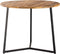 SVJ Salontafel Rond - 56 x 56 x 45 cm - Metaal - Zwart/Bruin