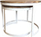 SVJ Salontafel Rond - 58 x 58 x 46 cm - Metaal - Wit - Set van 2