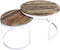 SVJ Salontafel Rond - 58 x 58 x 46 cm - Metaal - Wit - Set van 2