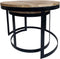 SVJ Salontafel Rond - 58 x 58 x 46 cm - Metaal - Zwart - Set van 2
