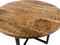 SVJ Salontafel Rond - 60 x 60 x 45 cm - Metaal - Zwart/Bruin