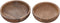 SVJ Schaal - 17x17x4 cm - Hout - Naturel - Set van 2