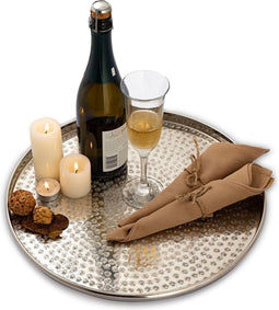 SVJ Schaal Rond - 40 x 40 x 3 cm - Aluminium - Zilver