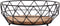 SVJ Schalen Rond - 28 x 28 x 10 cm - Metaal/Hout - Zwart - Set van 2