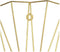 SVJ Spiegel Speculum met gouden rand rond - Ø 66 cm x 5 cm - Wandspiegel - Wanddecoratie goud metaal