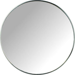 SVJ Spiegel Speculum met zwarte rand rond - Ø 43 cm x 2.5 cm - Wandspiegel - Badkamerspiegel