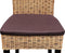 SVJ Stoelkussen Vierkant - 45 x 43 x 3 cm - Microvezel - Bruin