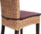 SVJ Stoelkussen Vierkant - 45 x 43 x 3 cm - Microvezel - Bruin