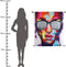 SVJ Streetart Wanddecoratie - 105x105 cm - Velvet - Meerkleurig