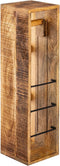 SVJ Toiletpapierhouder Rechthoekig - 17 x 17 x 65 cm - Hout - Bruin