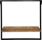SVJ Wandrek Vierkant - 25 x 50 x 50 cm - Metaal - Zwart/Bruin