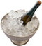 SVJ Wijnkoeler Rond - 29 x 29 x 20 cm - Ijzer - Zilver