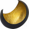 SVJ Windlicht Rond - 11 x 20 x 21 cm - Metaal - Zwart/Goud