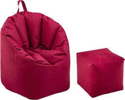 SVJ Zitzak Rond - 70 x 70 x 80 cm - Nylon - Rood