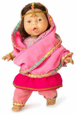 Berjuan Friends of The World babypop 38 cm met roze outfit