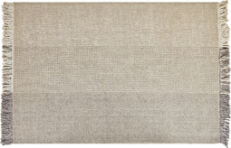 TEKELER - Modern vloerkleed - Lichtgrijs - 140 x 200 cm - Wol