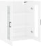 vidaXL - Wandkast - 69,5x34x90 - cm - hoogglans - wit