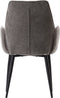 LABEL51 Morris Eetkamerstoel - Grijs - Velvet - Black Frame - Stoel - Normale eetkamerstoel
