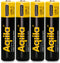 Aqiila 406094 - Oplaadbare USB-C Lithium-Ion AAA Batterijen 600 mAh - Geel